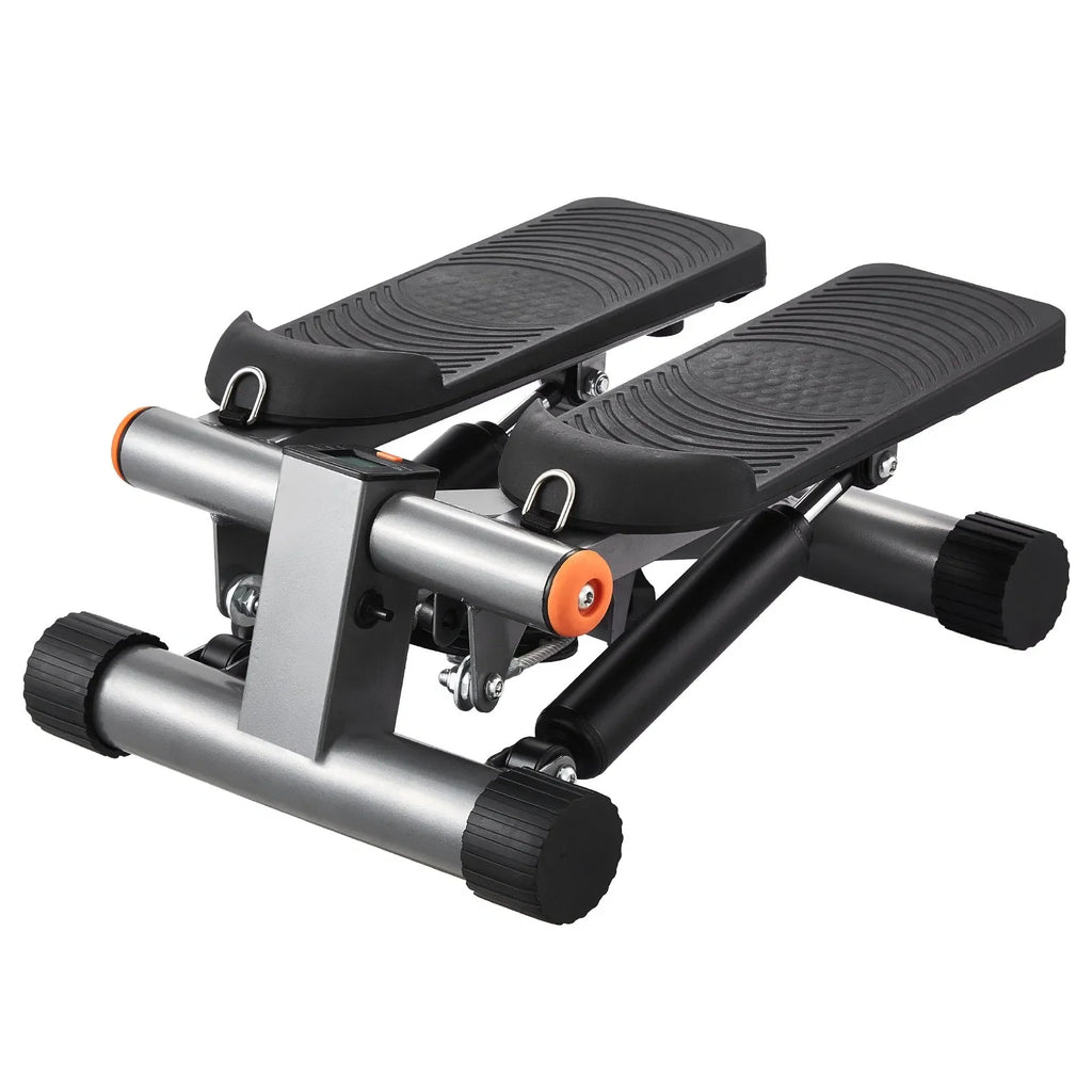 Hydraulic Home Exercise Compact Cardio Stepper – Adjustable Mini Stair Trainer