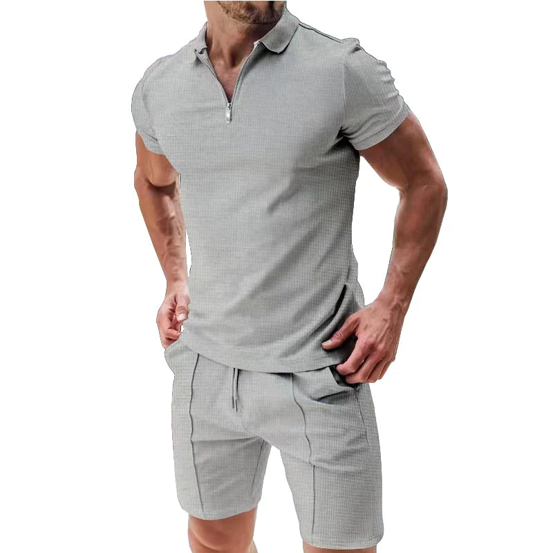 Apex Flex short sleeved T-shirt and shorts summer set men's two-piece