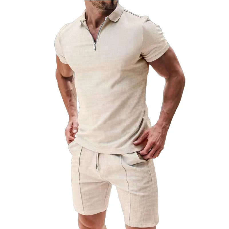 Apex Flex short sleeved T-shirt and shorts summer set men's two-piece