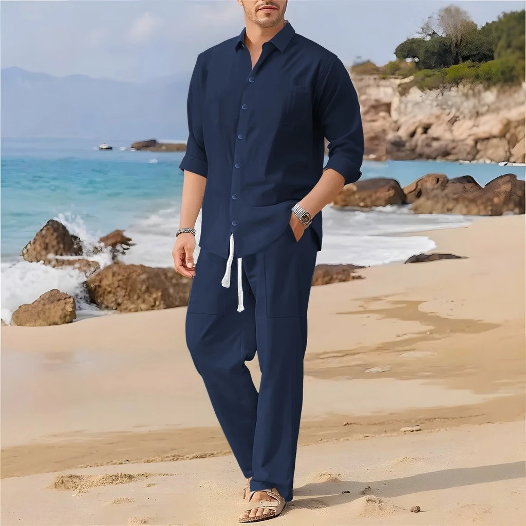 Coastal Luxe Men’s Two-Piece Set