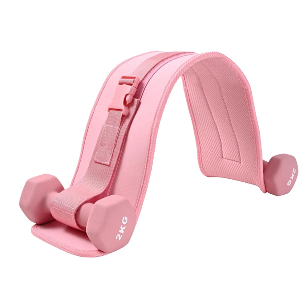 Exercise Hip Thrust Belt FlexCore Adjustable Neck & Shoulder Strength Trainer Gym or Home Workouts