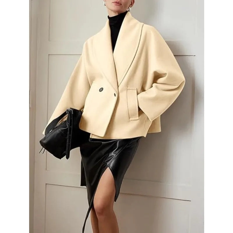 Women's Noir Draped Statement Blazer