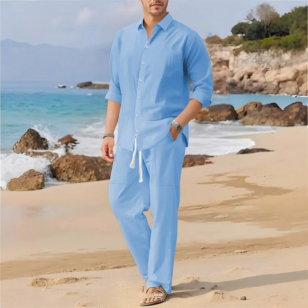Coastal Luxe Men’s Two-Piece Set