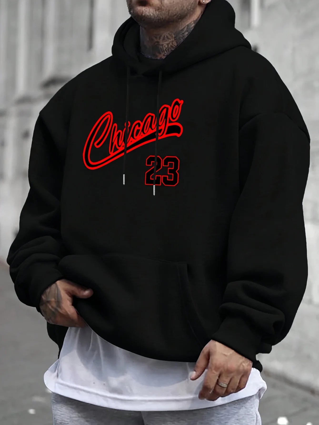 Men's street hip-hop hoodie - Comfortable Chicago 23 Legacy Hoodie
