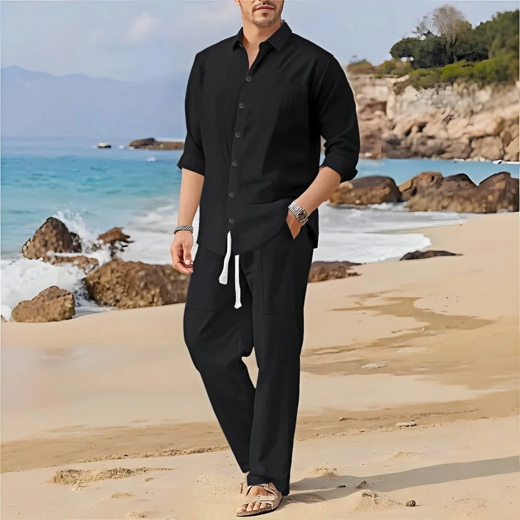 Coastal Luxe Men’s Two-Piece Set