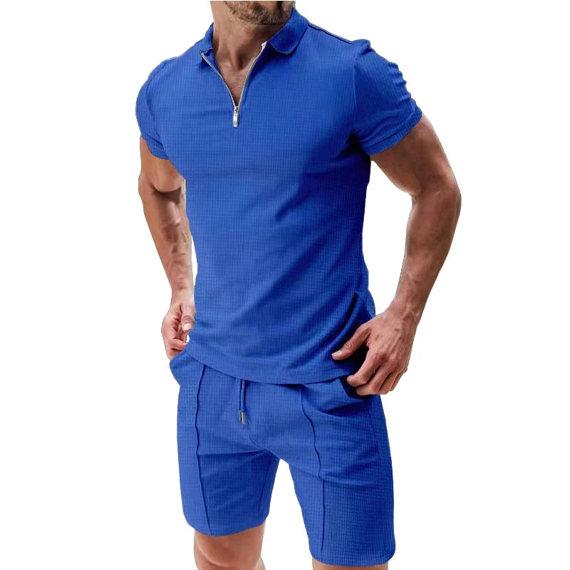 Apex Flex short sleeved T-shirt and shorts summer set men's two-piece
