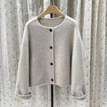 Autumn Wool-Blend Button Jacket