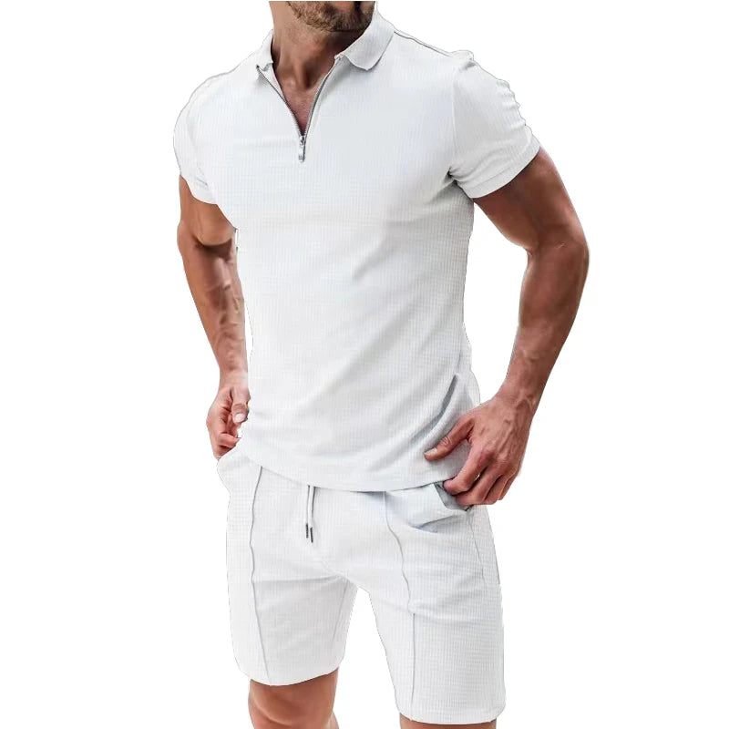 Apex Flex short sleeved T-shirt and shorts summer set men's two-piece