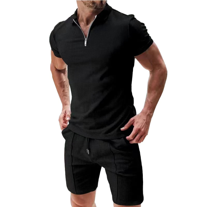 Apex Flex short sleeved T-shirt and shorts summer set men's two-piece