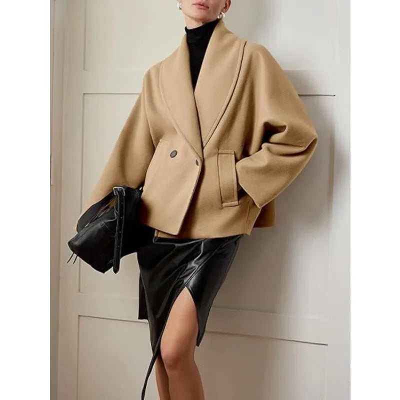 Women's Noir Draped Statement Blazer